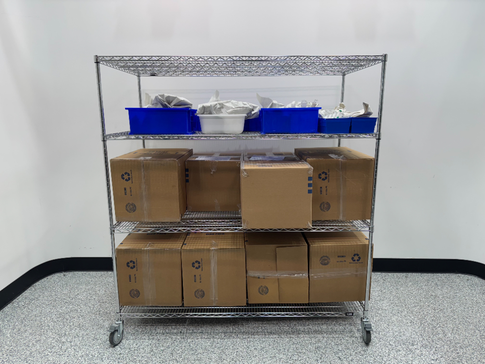 Image of Uline Rack Of Laboratory Glass